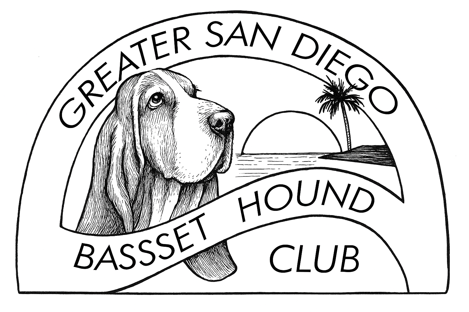 Greater San Diego Basset Hound Club logo