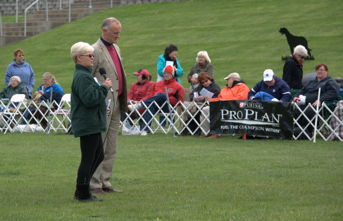 Show Chair Linda Souza and Judge Roger Tebbutt